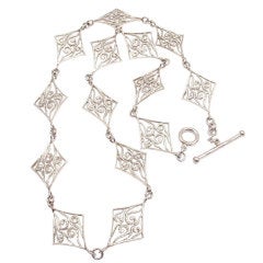 CATHY WATERMAN Diamond Platinum Necklace