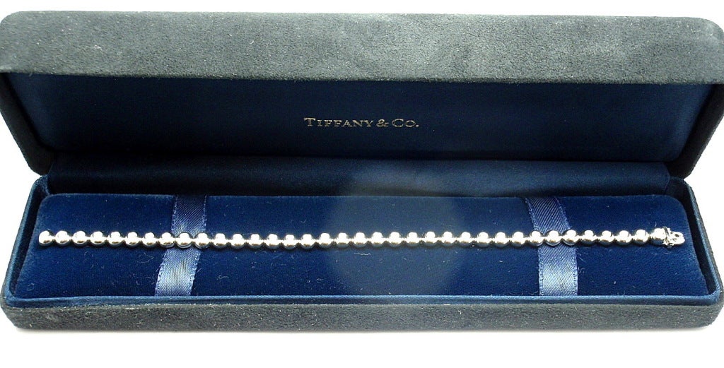 TIFFANY & CO 3CT Diamond Platinum Tennis Bracelet 2