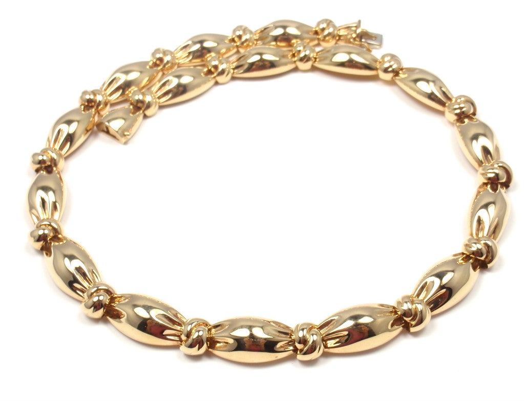 VAN CLEEF & ARPELS Yellow Gold Choker Necklace 5