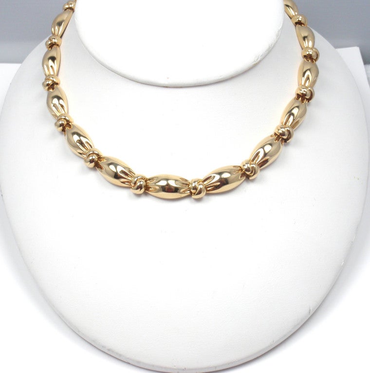 VAN CLEEF & ARPELS Yellow Gold Choker Necklace 6