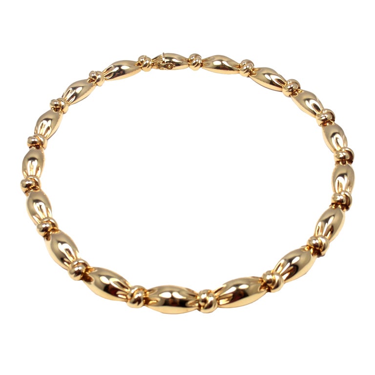 VAN CLEEF & ARPELS Yellow Gold Choker Necklace