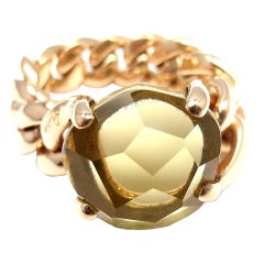 POMELLATO Lola Lemon Citrine Rose Gold Ring