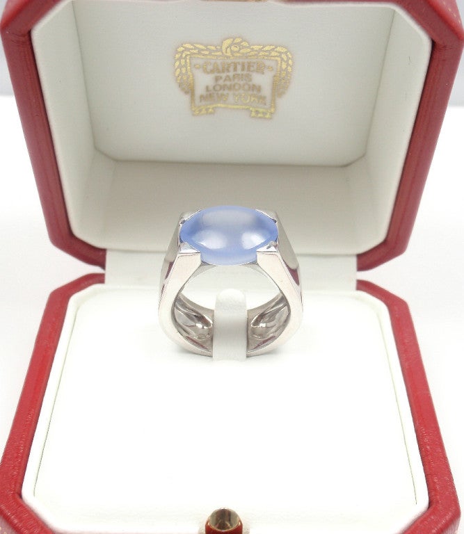 Women's CARTIER Large Chalcedony White Gold Ring