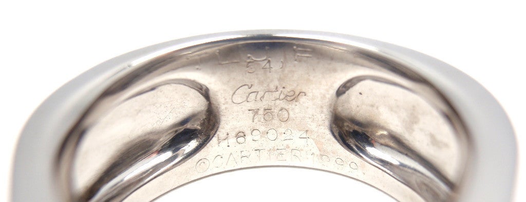 CARTIER Large Chalcedony White Gold Ring 1