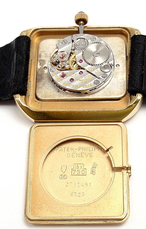 Women's PATEK PHILIPPE Yellow Gold, Lapis Lazuli and Diamond Wristwatch Ref 4323