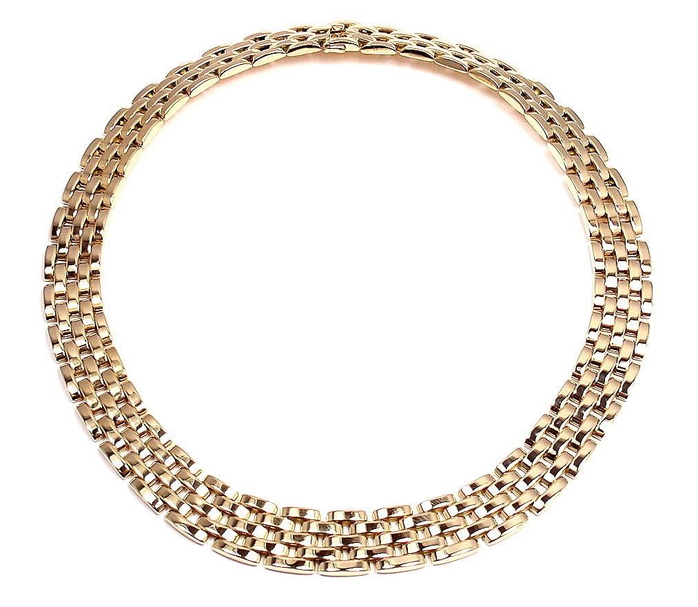 Women's CARTIER Maillon Panthere Five-Row Yellow Gold Necklace