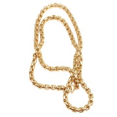 TIFFANY & CO Link Chain Yellow Gold Necklace
