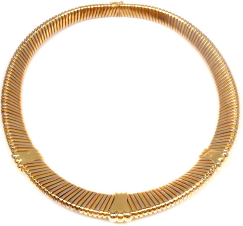 cartier tubogas necklace