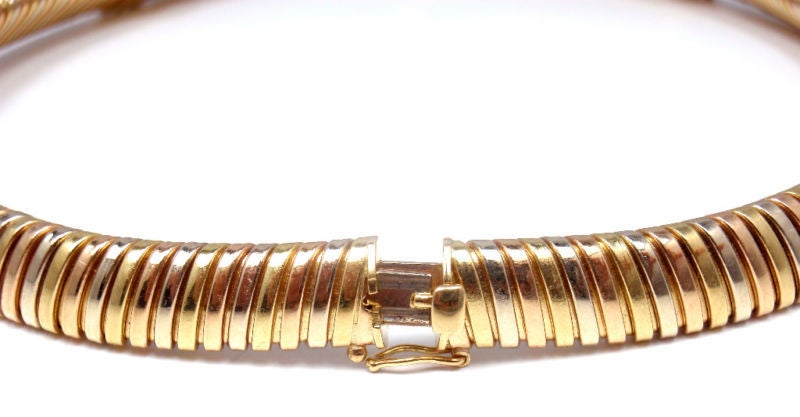 Women's CARTIER Tubogas Tri-Colored Gold Necklace