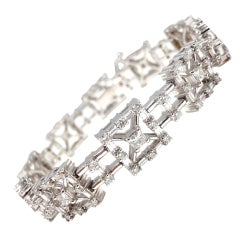 ROBERTO COIN 6.58CT Diamond White Gold Tennis Bracelet