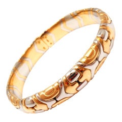 BULGARI Alveare Yellow & White Gold Bracelet