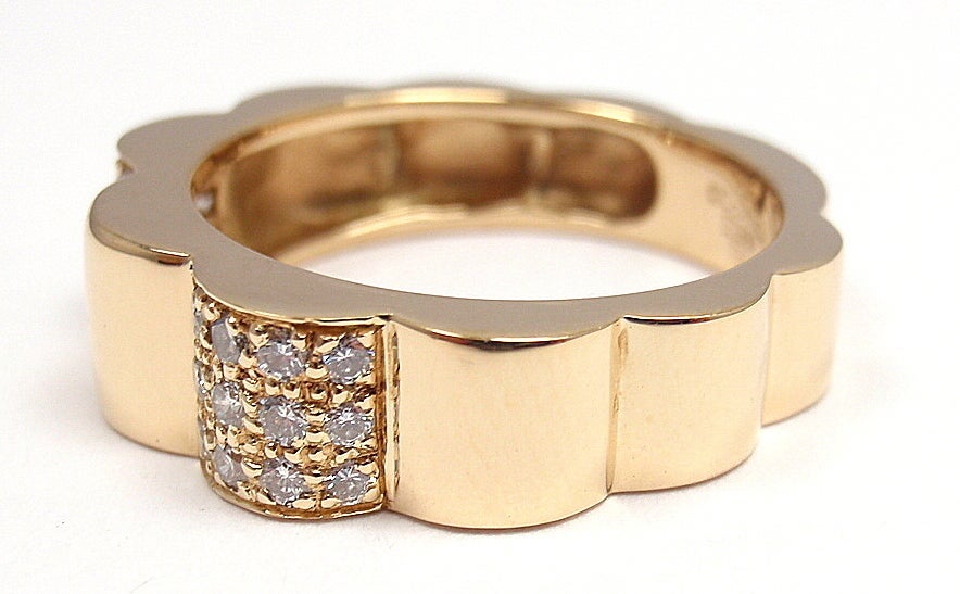 Chanel Diamonds Yellow Gold Band Ring 3