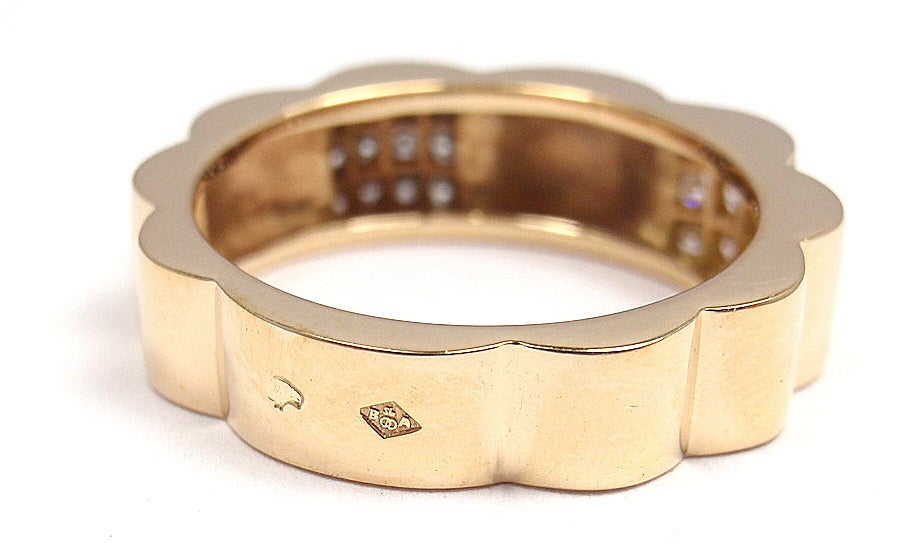 Chanel Diamonds Yellow Gold Band Ring 4