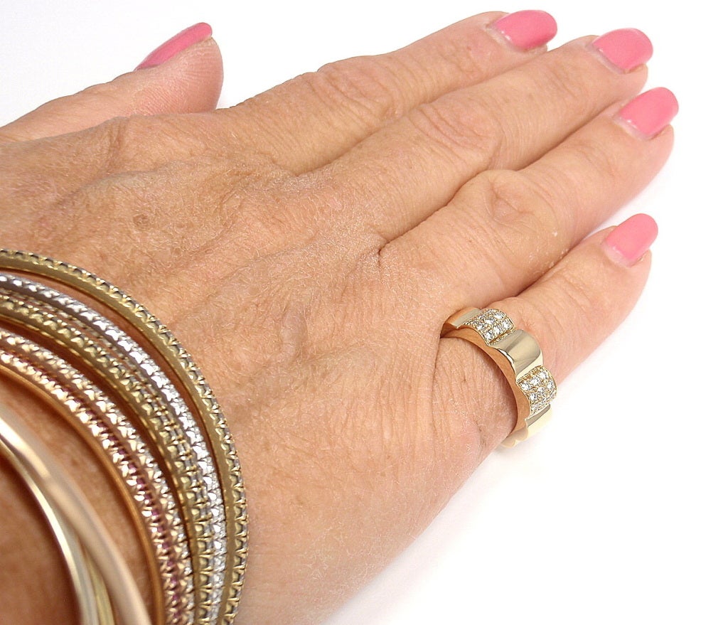 Chanel Diamanten Gelbgold Band Ring 6