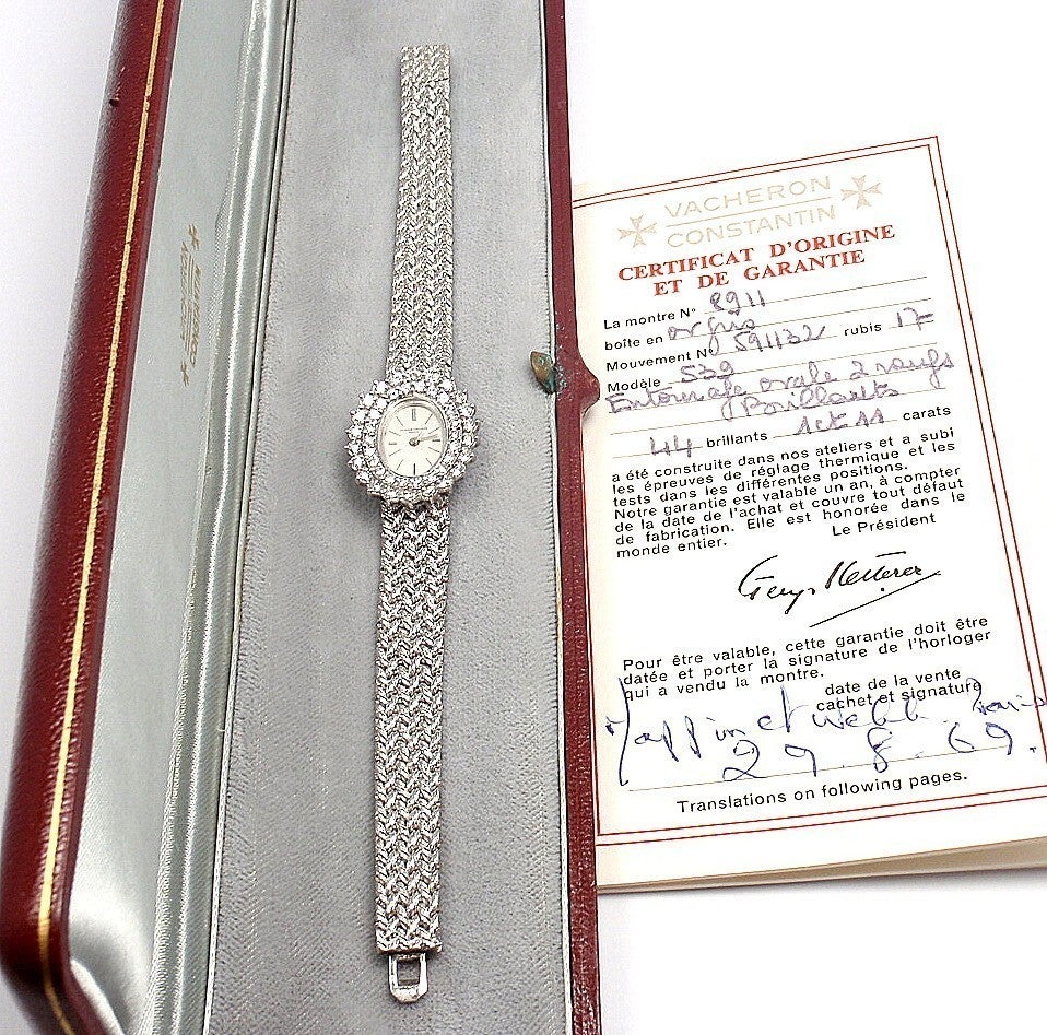 Vacheron & Constantin Lady's White Gold, Diamond Bracelet Watch 1