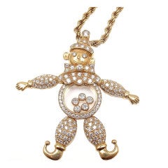 CHOPARD Happy Diamond Happy Clown Gold Necklace