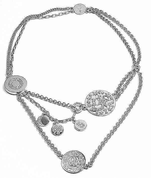 CHANEL Diamond White Gold Necklace 1