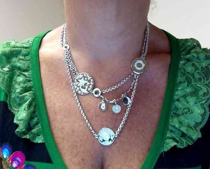 CHANEL Diamond White Gold Necklace 6