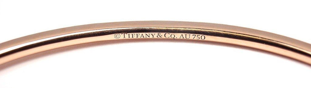 TIFFANY & CO Diamond Metro Rose Gold Bracelet 1