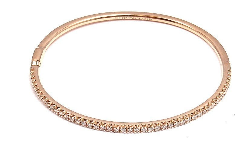 TIFFANY & CO Diamond Metro Rose Gold Bracelet 2