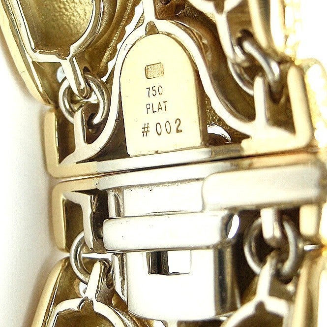 Alex Sepkus Diamond Gold Platinum Link Bracelet 1