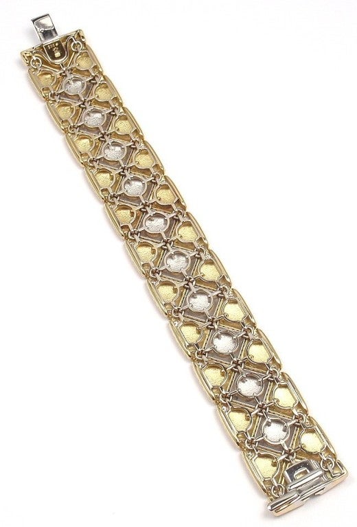 Alex Sepkus Diamond Gold Platinum Link Bracelet 3