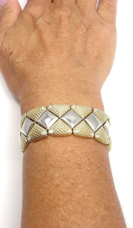 Alex Sepkus Diamond Gold Platinum Link Bracelet 5