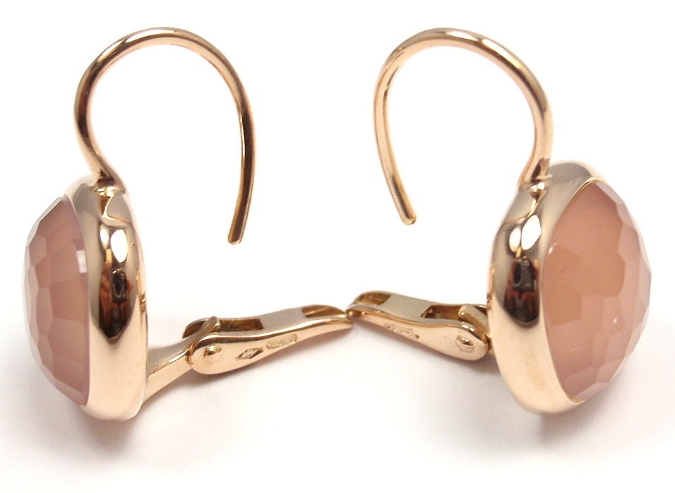 POMELLATO Cipria Rosenquarz-Ohrringe aus Roségold 3