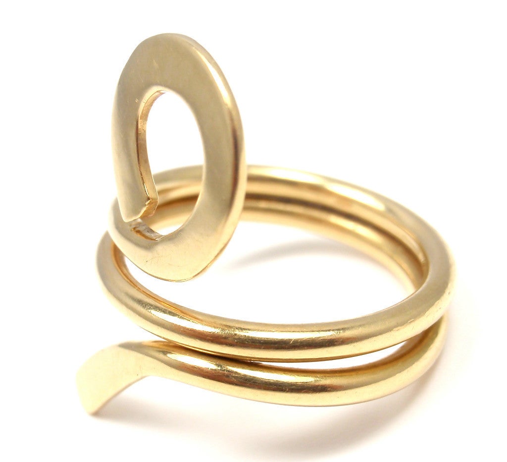 CARTIER Dinh Van Yellow Gold Ring at 1stDibs