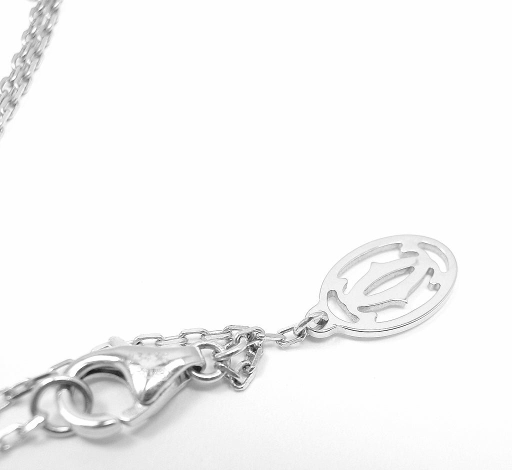 Women's CARTIER Panther Diamond White Gold Necklace