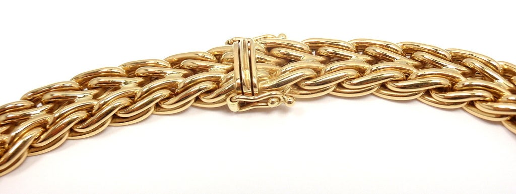 Women's TIFFANY & CO Woven Braided Yellow Gold Necklace
