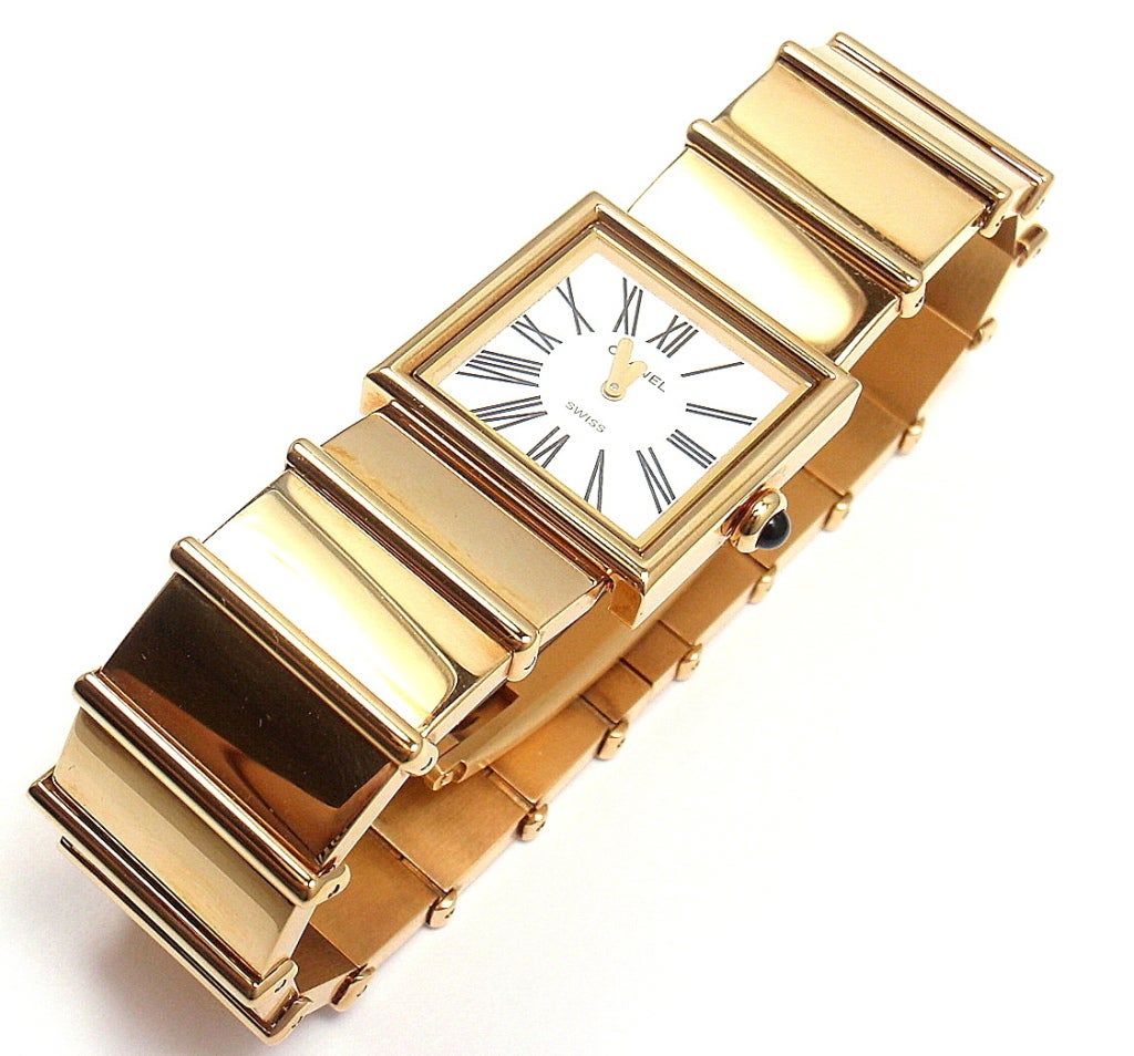 Women's Chanel Lady's Yellow Gold Mademoiselle Quartz Bracelet Watch