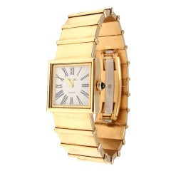 Vintage Chanel Lady's Yellow Gold Mademoiselle Quartz Bracelet Watch