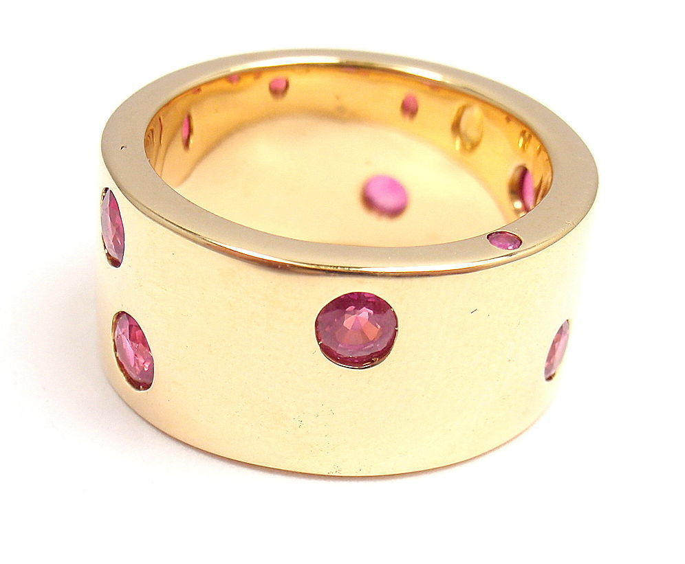 CHANEL Rubin & Gelber Saphir Gelbgoldring 1
