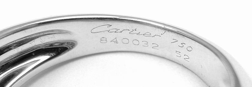 CARTIER Panther Diamond Emerald Black Onyx White Gold Ring 2