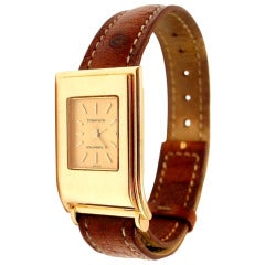 Tiffany & Co Lady's Yellow Gold Quartz Wristwatch Designed by Jean Schlumberger