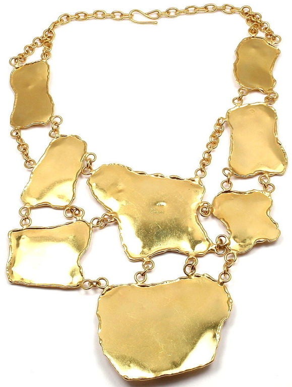 Jean Mahie Heavy Gold Large Link Necklace 1