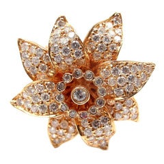 SONIA B. BITTON Diamond Flower Rose Gold Ring