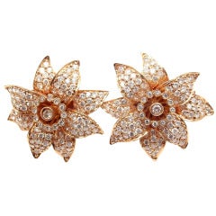 SONIA B. BITTON Diamant-Blumen-Ohrringe aus Roségold