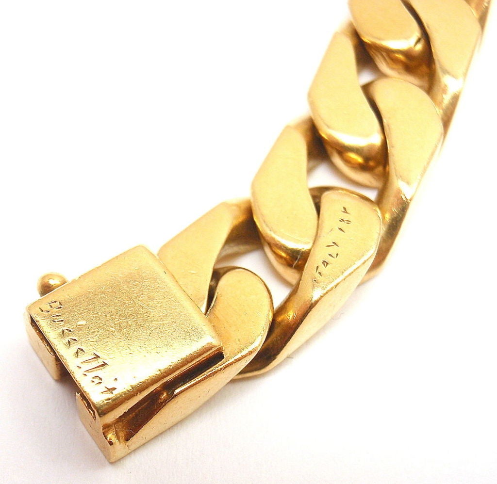 BUCCELLATI Curb Chain Yellow Gold Bracelet 2