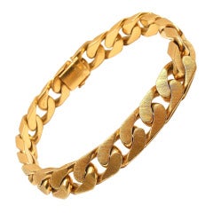 BUCCELLATI Curb Chain Yellow Gold Bracelet