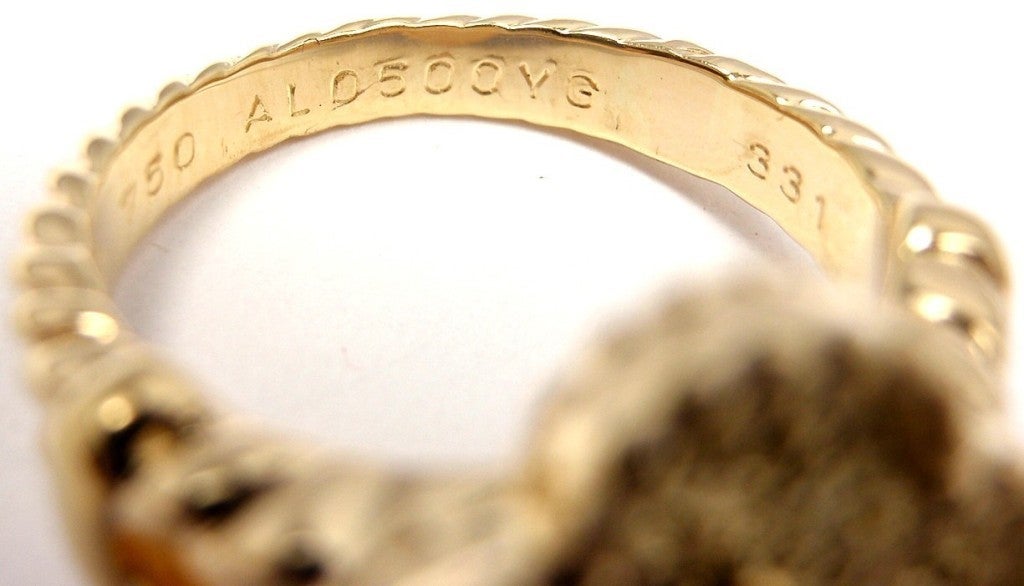 VAN CLEEF & ARPELS VCA Vintage Alhambra Diamond Ring 1