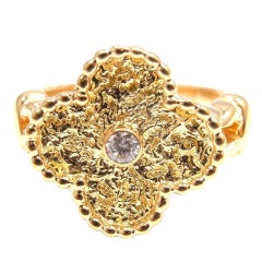 VAN CLEEF & ARPELS VCA Vintage Alhambra Diamond Ring