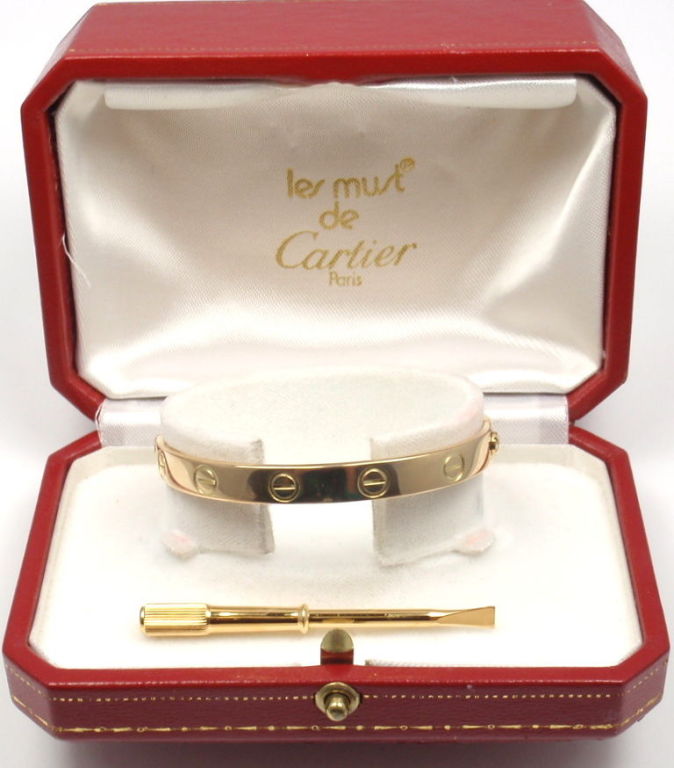 CARTIER Love Yellow Gold Bangle 2