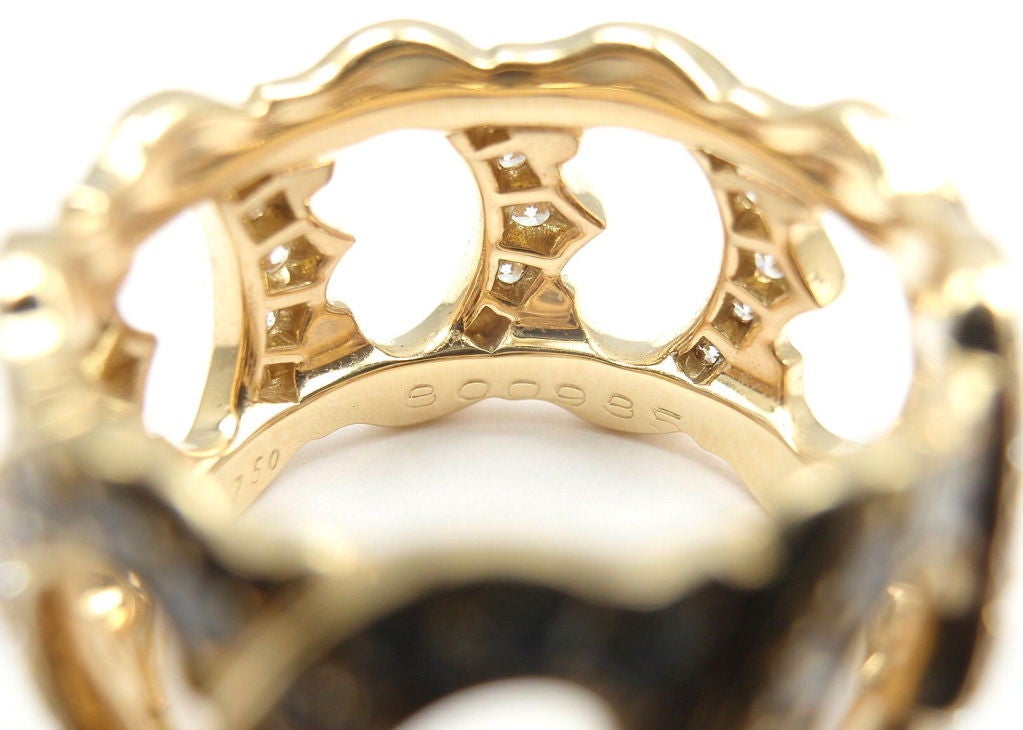 CARTIER Diamond C de Cartier Yellow Gold Ring 2