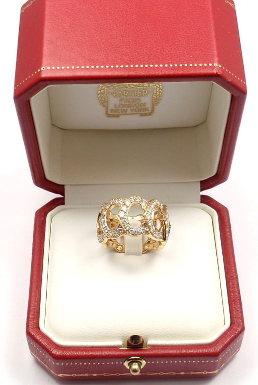 CARTIER Diamond C de Cartier Yellow Gold Ring 3