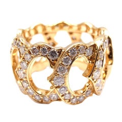 CARTIER Diamond C de Cartier Yellow Gold Ring