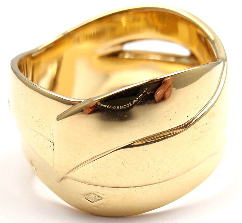 Women's CHANEL Bolduc Diamond Logo Yellow Gold Ring