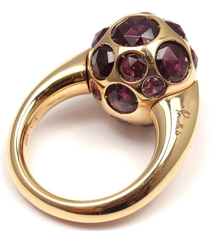 POMELLATO Harem Rhodolite Garnet Rose Gold Ring In New Condition For Sale In Holland, PA