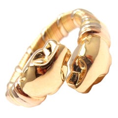 CARTIER Panther Tri-Color Gold Ring